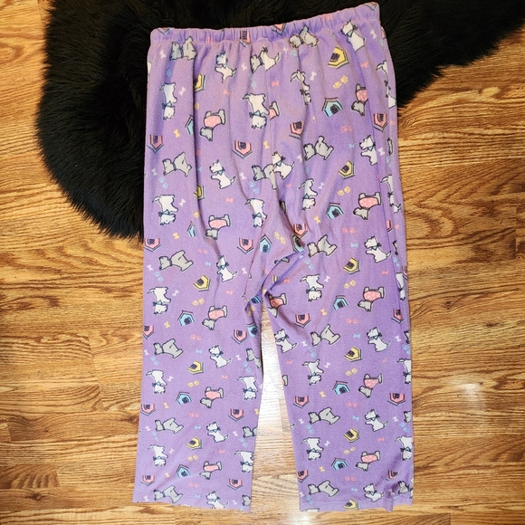 Croft and Barrow Purple Pajamas with Dogs Women's Size L - Picture 2 of 5
